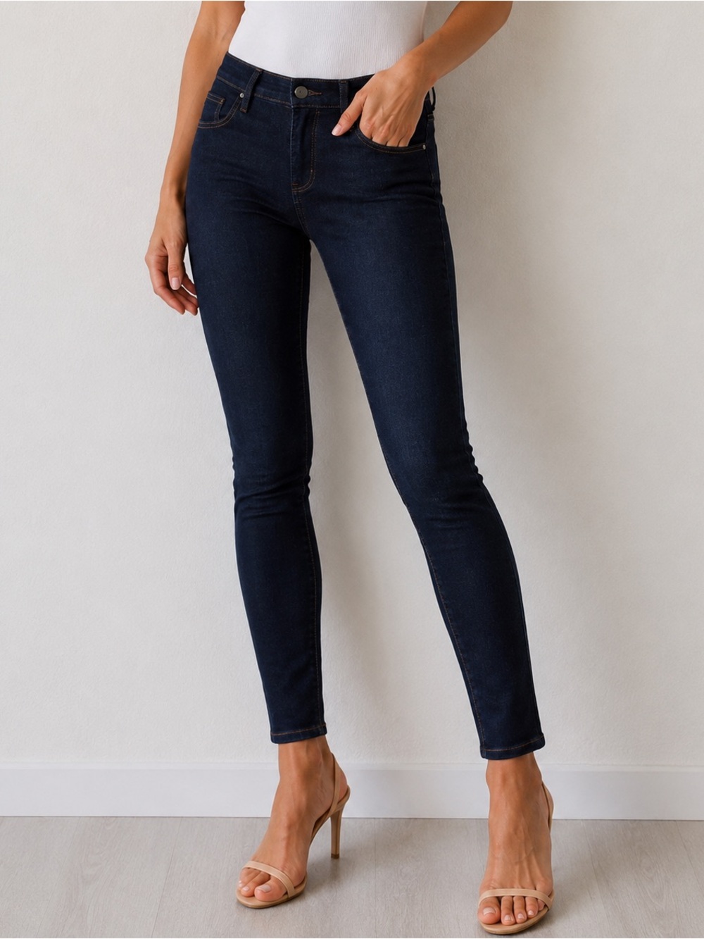J.Crew Matchstick Skinny Jeans 25P Petite Black Mid Rise Stretch Denim Women